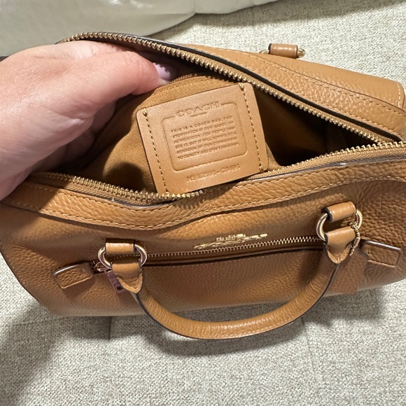 Coach Rowan Satchel With Diary Embroidery - Gold/Penny Multi - Picture 8 of 9